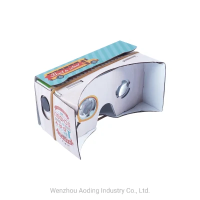 뜨거운 판매 DIY Google Vr V1.0 Google Cardboard V1 가상 현실 Cardboard 1.0 3D Vr 안경 1.0