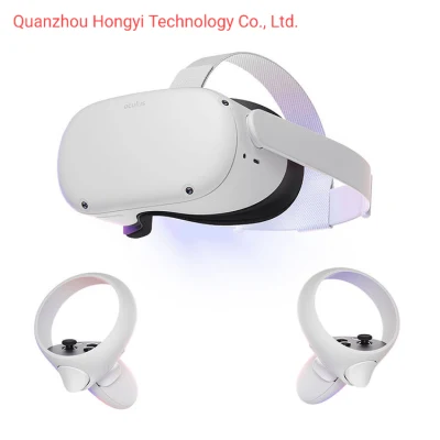 베스트셀러 Quest 2 가상 현실 헤드셋, 올인원 3D VR 안경 128g 및 256g, Fov 98도 지원